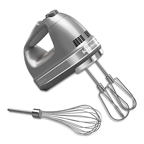 KitchenAid KHM7210 Batteur à main numérique à 7 vitesses avec accessoires Turbo Beater II