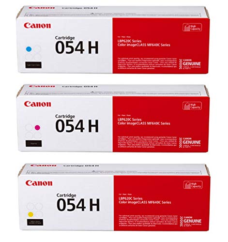 Canon Ensemble de cartouches de toner couleur CMJ à haut rendement d'origine 054