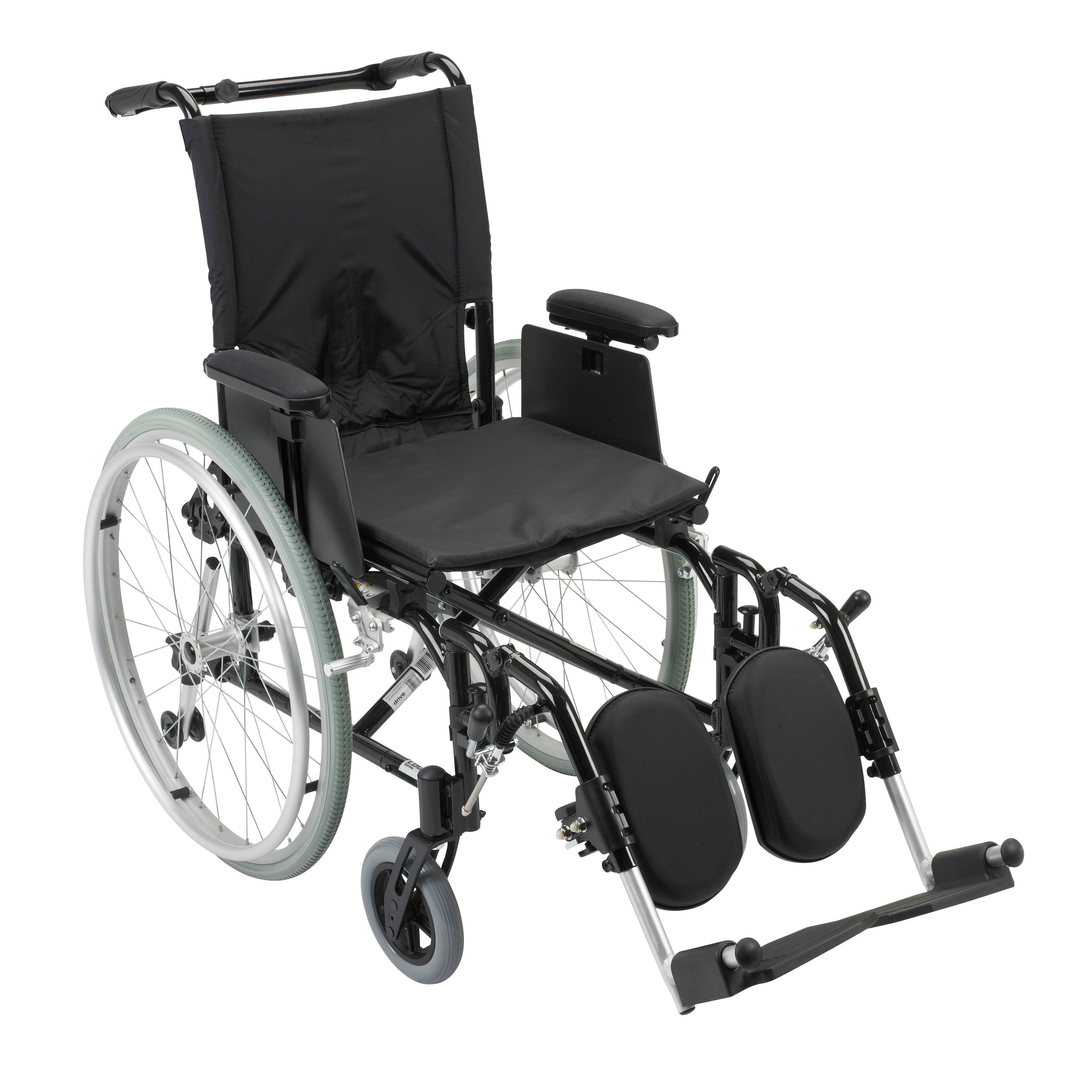 Drive Options de fauteuil roulant ultraléger Cougar - Taille: 16 'x 16' Repose-pieds: Repose-jambes élévateurs