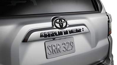 Genuine Toyota Parts Pièces d'origine - Emblème noir 4R...