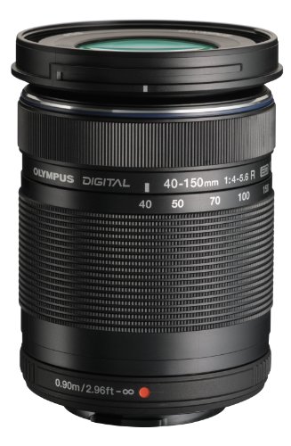 Olympus M. Objectif zoom 40-150 mm F4.0-5.6 R (noir) pour appareils photo Panasonic Micro 4/3