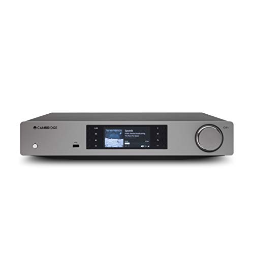 CAMBRIDGE AUDIO CXN V2 Stereo Network Streamer - Streaming multimédia sans fil tout-en-un avec WiFi (Gris lunaire)