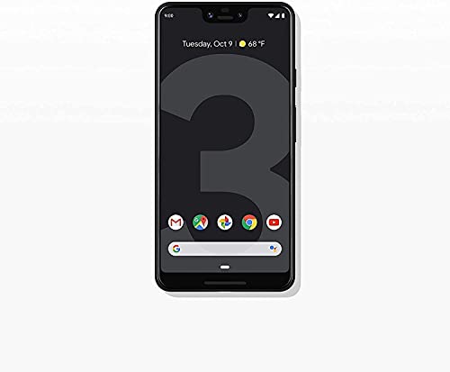Google Téléphone portable Pixel 3 XL 3XL 64 Go Smartphone GSM / CDMA 4G LTE débloqué - Juste noir