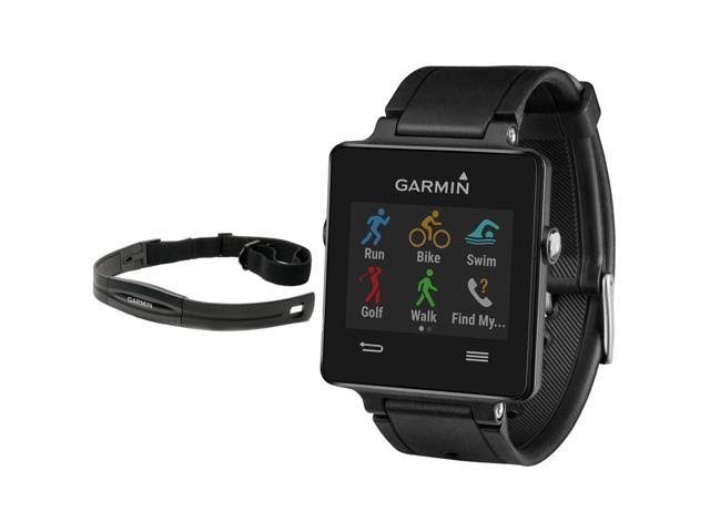 Garmin Montre intelligente de fitness Vivoactive GPS-Enabled Noir (010-01297-00) avec cardiofréquencemètre