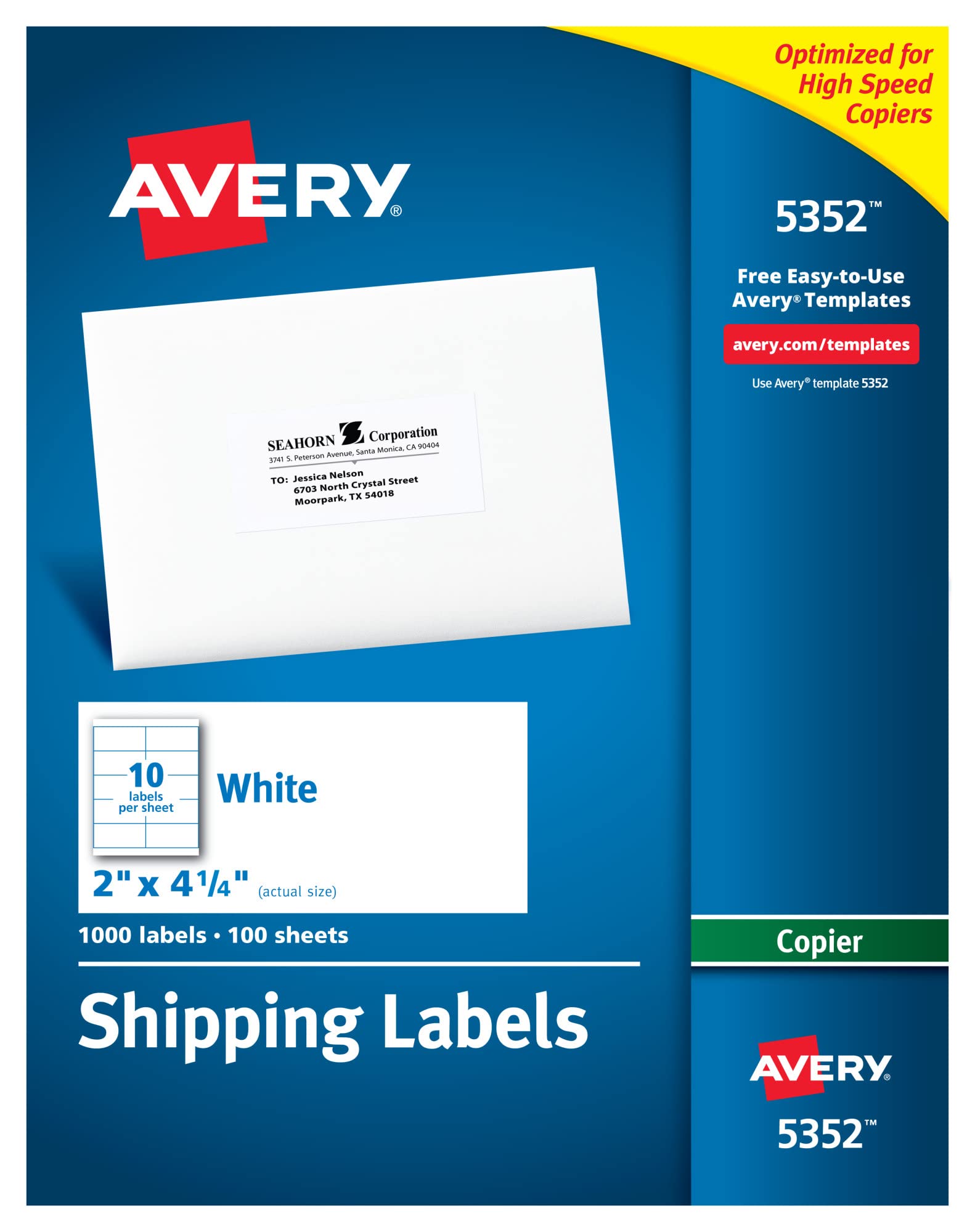 Avery Étiquettes d'adresse pour copieurs