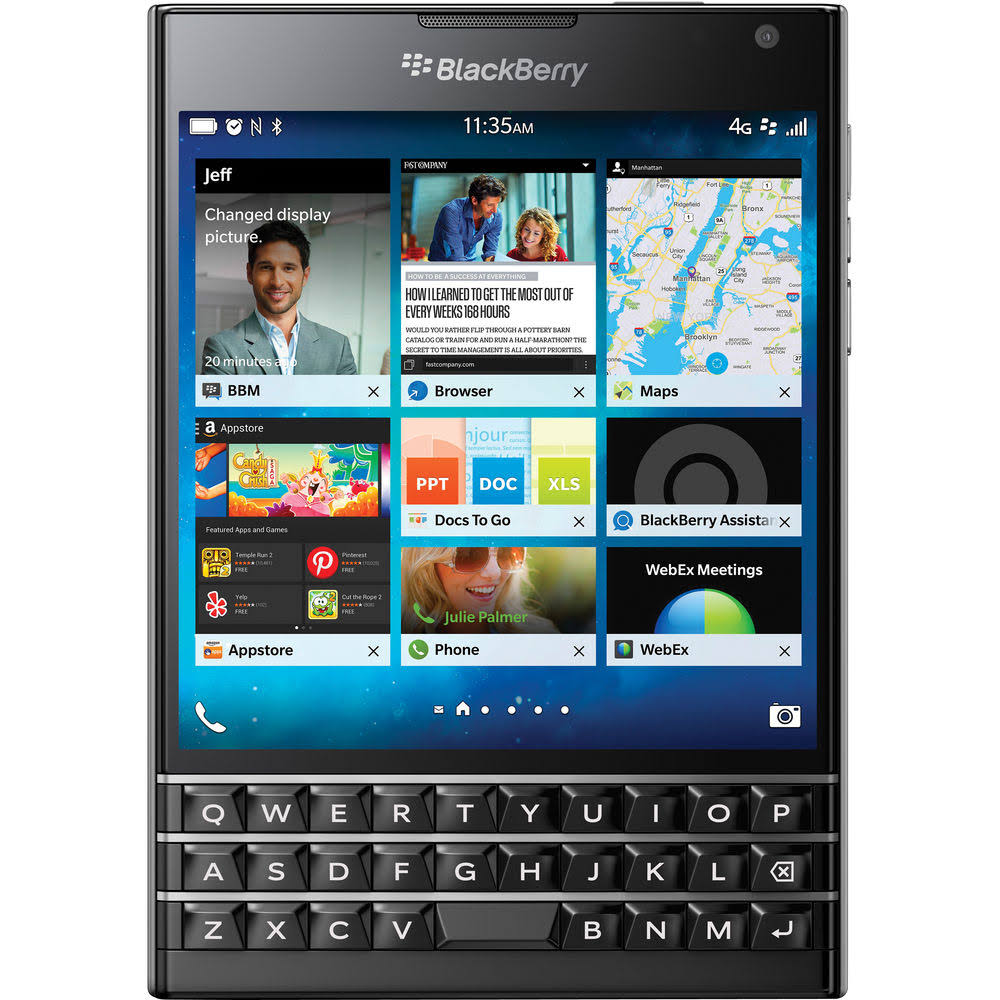 BlackBerry Smartphone Passport 32 Go débloqué en usine (SQW100-1) GSM 4G LTE - Noir