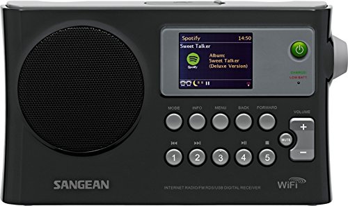 Sangean Radio Internet WFR-28 / FM-RBDS / USB / Lecteur de musique réseau Récepteur numérique avec écran couleur