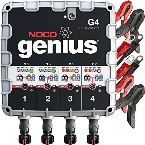 NOCO Genius G4 6V - Chargeur / Mainteneur intelligent 12V 4 Bank pour 12V 7AH