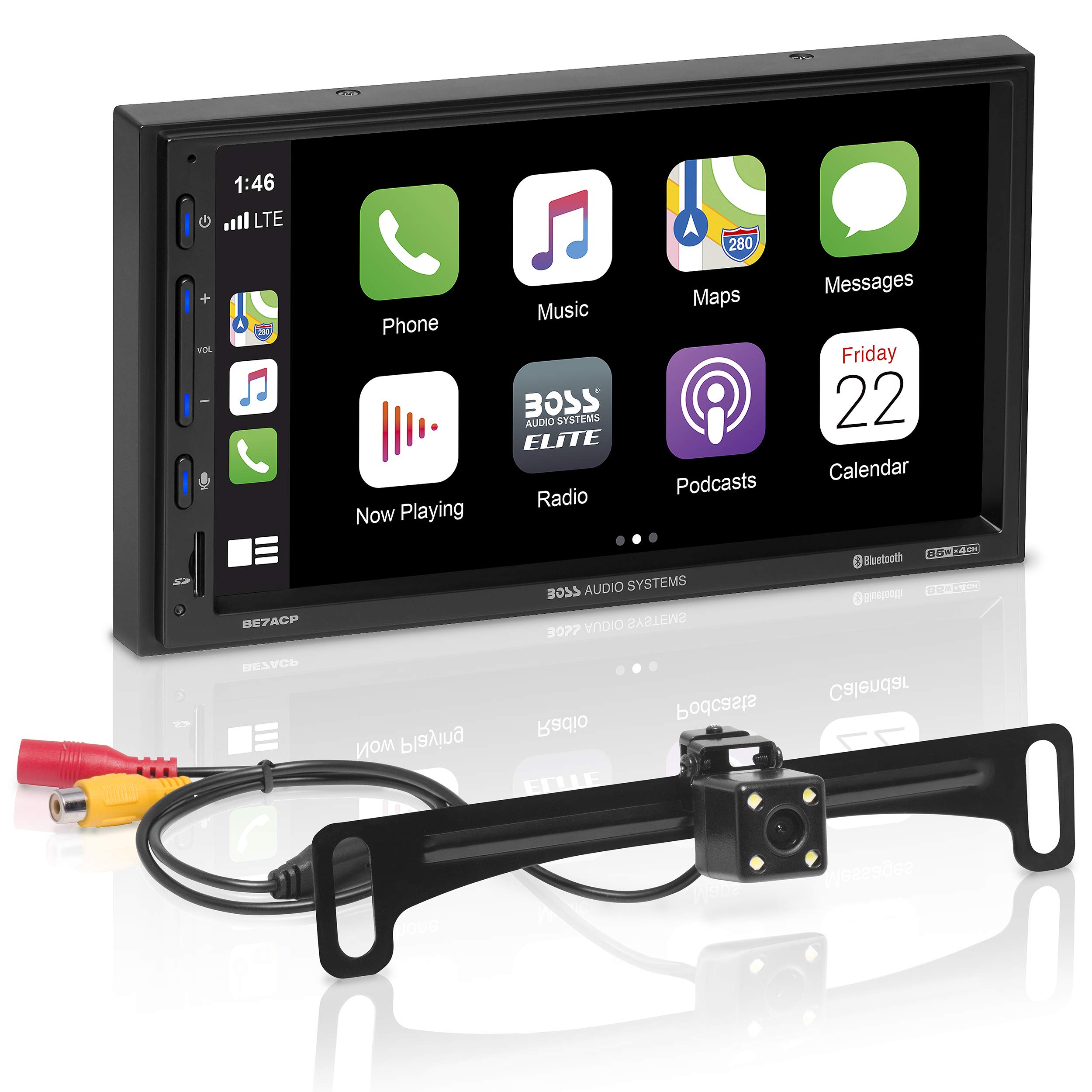 BOSS Audio Systems Systèmes Lecteur multimédia de voiture Elite avec Apple CarPlay Android Auto