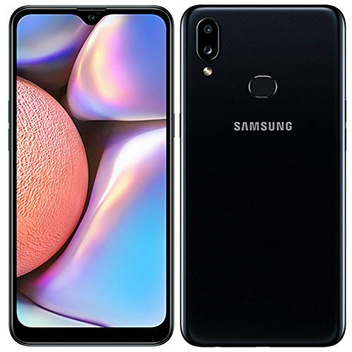 Samsung Galaxy A10S A107M Téléphone DUOS GSM débloqué 32 Go avec double appareil photo 13 MP et 2 MP (variante internationale/compatible LTE US) Noir