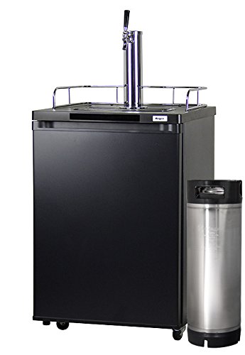 Kegco HBK209B-1K Home Brew Kegerator - Black Cabinet with Matte Black Door