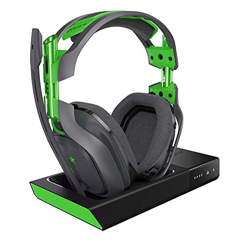 ASTRO Gaming Casque gaming sans fil Dolby A50 - Noir/Vert - Xbox One et PC