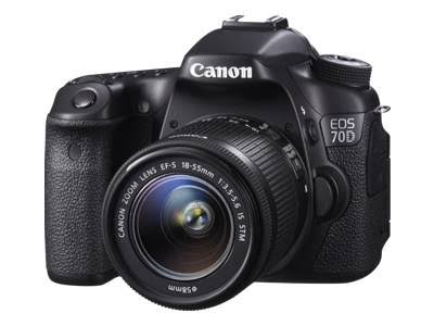 Canon Appareil photo reflex numérique EOS 70D avec objectif STM 18-55 mm