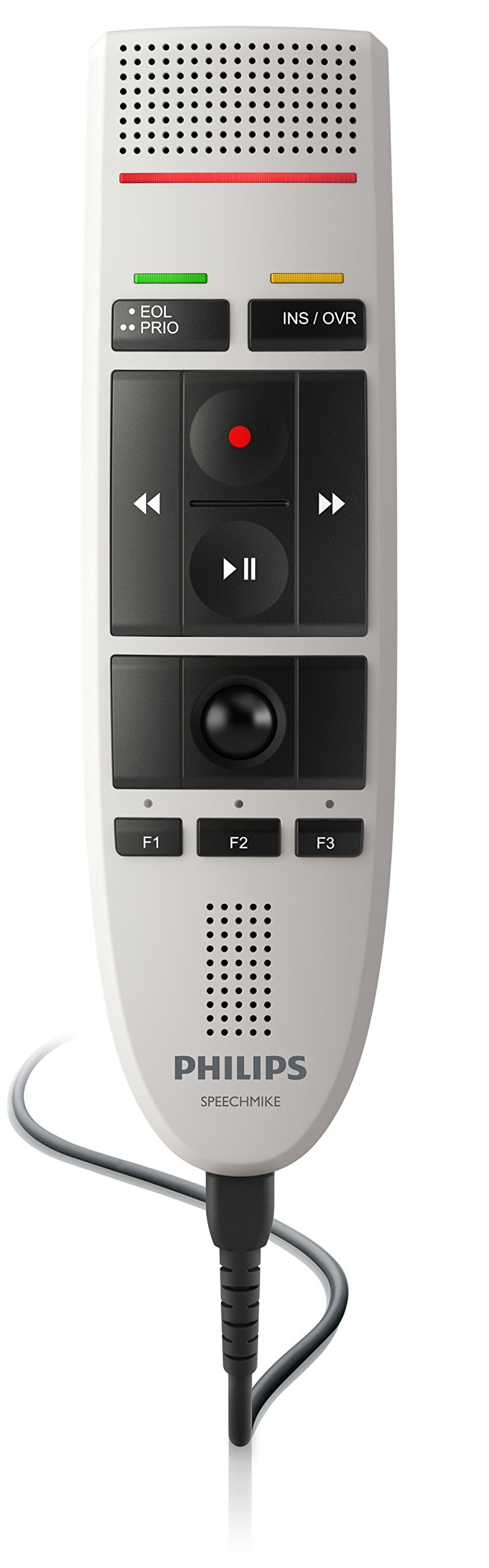 Philips LFH3200 SpeechMike III Pro (fonctionnement par bouton-poussoir) Microphone de dictée PC professionnel USB