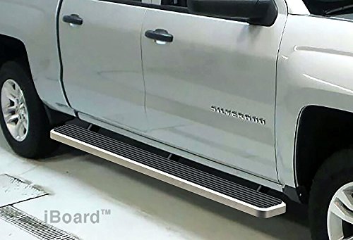 APS Marchepieds iBoard 5' pour Chevy Silverado/GMC Sierra Crew Cab Nerf Bar Marchepieds latéraux Tube Rail Bars Step Board 07-16