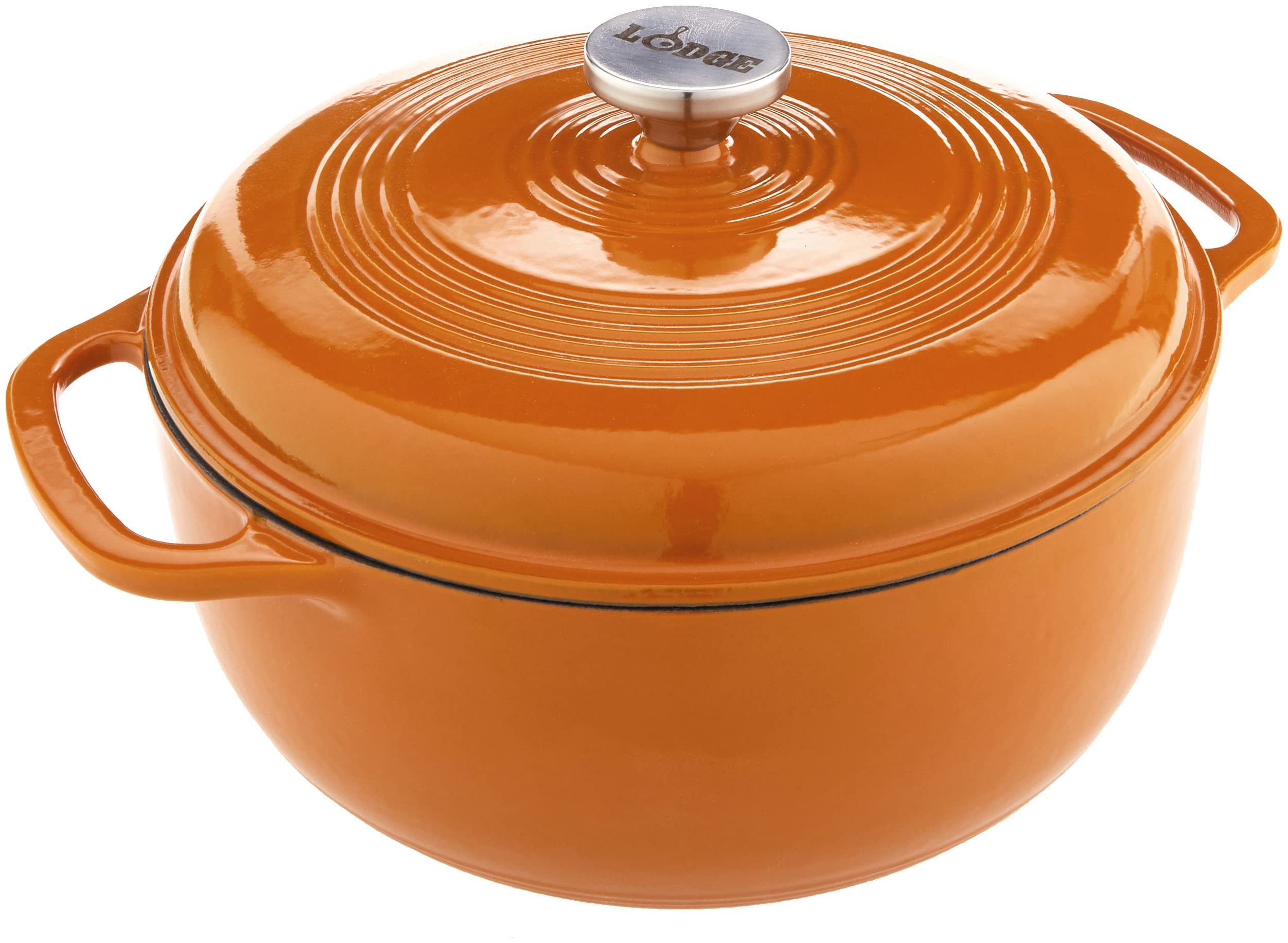 Lodge Cocotte en fonte émaillée de 6 litres avec...