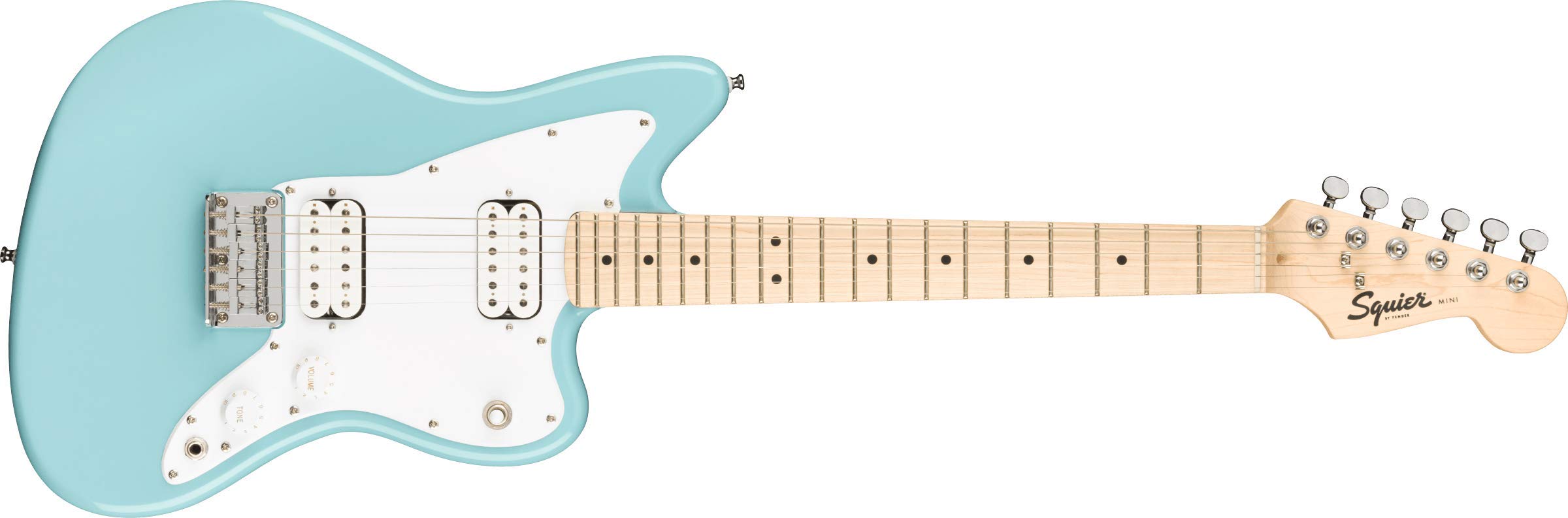 Squier Guitare électrique Mini Jazzmaster HH - Daphne Blue avec touche en érable