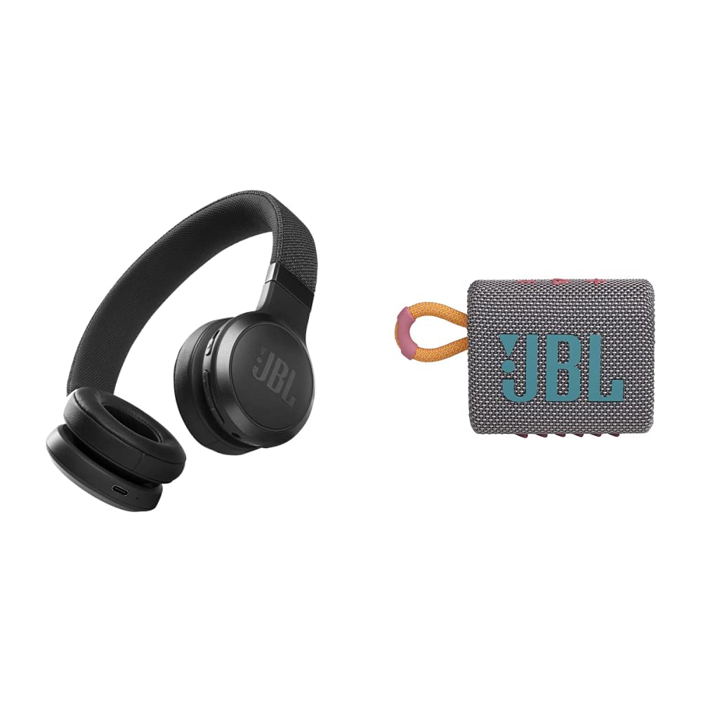 JBL Live 460NC - Casque supra-auriculaire sans fil à réduction de bruit avec batterie longue durée et contrôle vocal