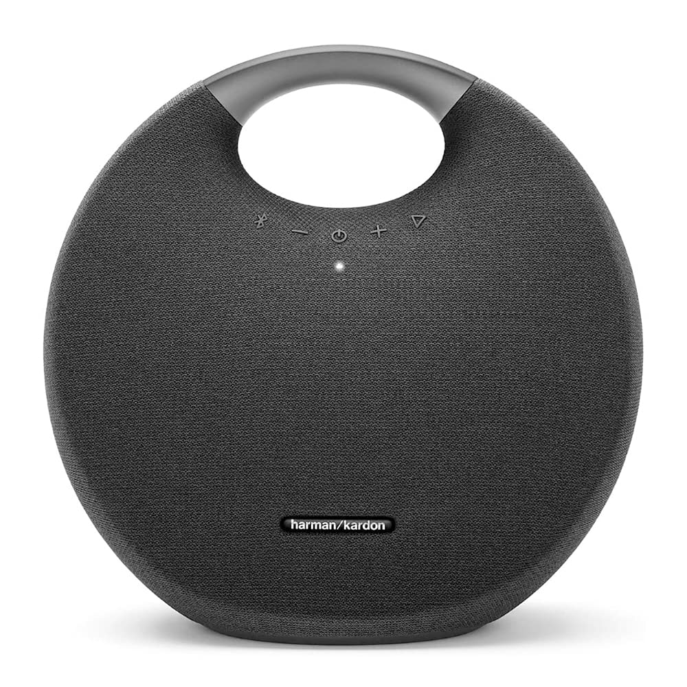 Harman Kardon Enceinte Bluetooth sans fil Onyx Studio 6 - Système audio Extra Bass étanche IPX7 avec batterie rechargeable et microphone intégré - Noir