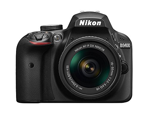 Nikon Appareil photo reflex numérique D3400 avec objectif AF-P DX NIKKOR 18-55mm f / 3.5-5.6G VR - Noir (remis à neuf certifié)