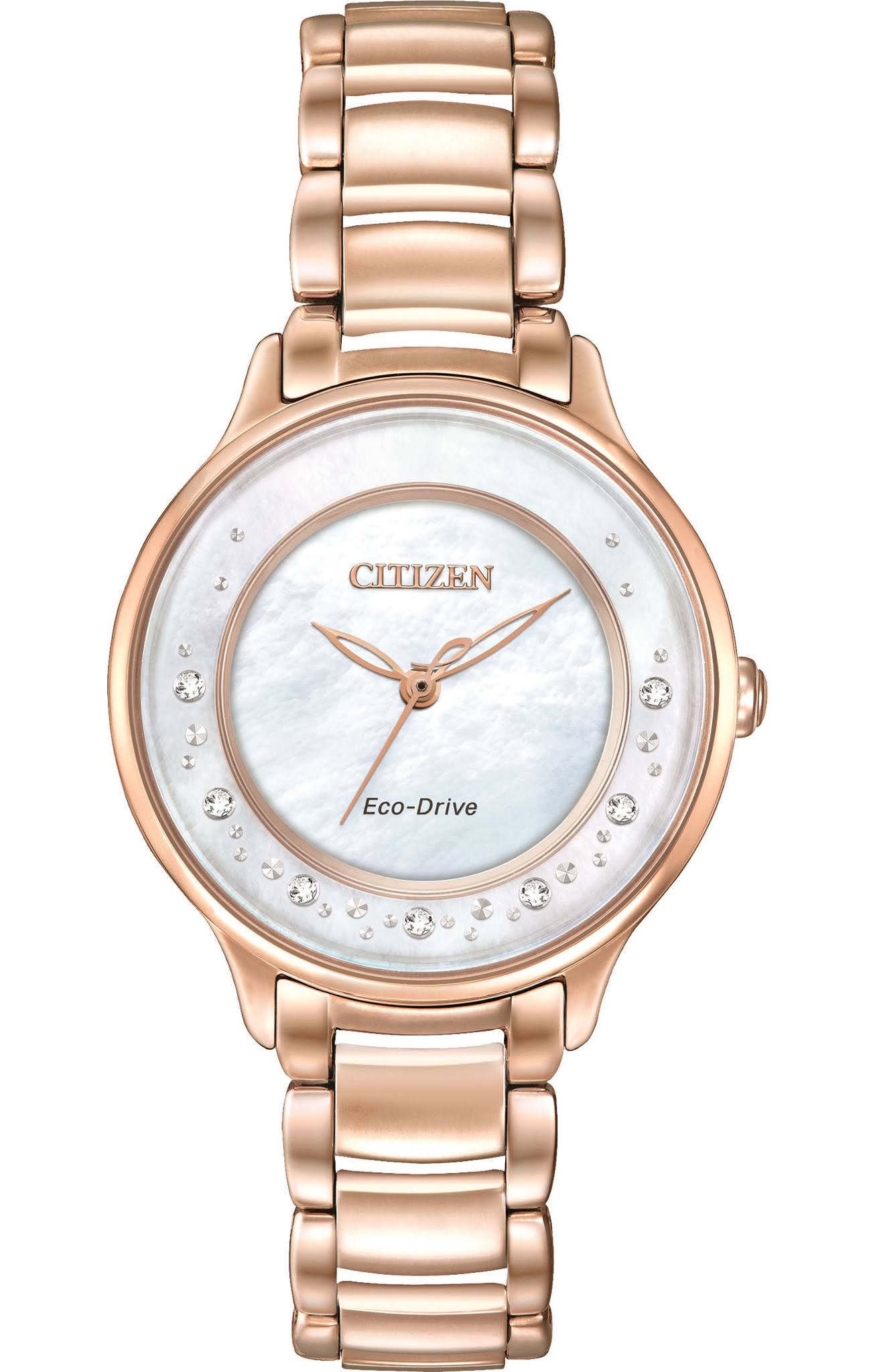 Citizen Watch Company Montre Citizen Eco-Drive EM0382-86D Circle of Time en or rose pour femme