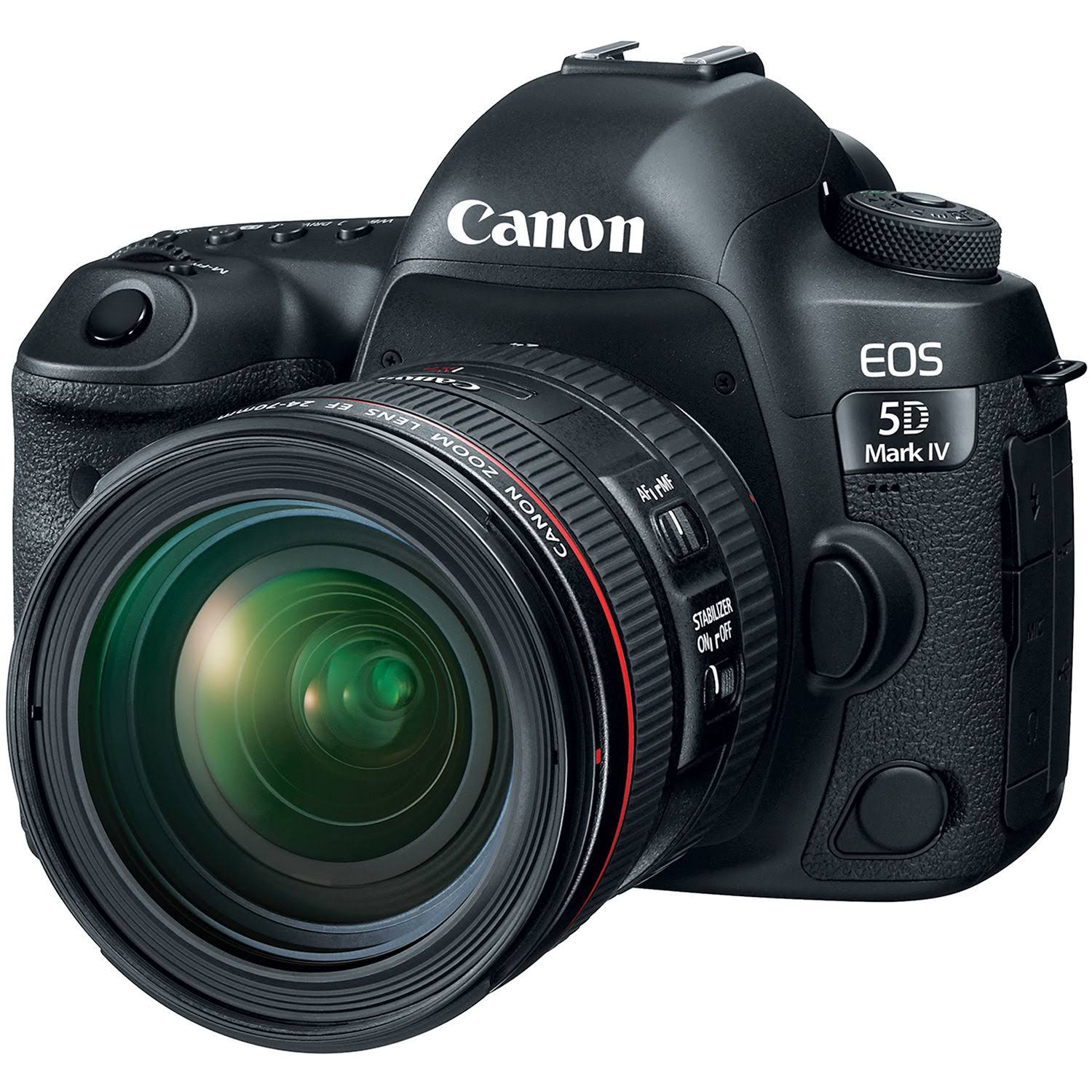 Canon Appareil photo reflex numérique plein cadre EOS 5D Mark IV avec objectif EF 24-70 mm f / 4L IS USM