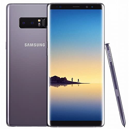 Samsung Galaxy Note 8 N950U 64 Go Smartphone Android GSM 4G LTE débloqué avec double appareil photo 12 mégapixels (renouvelé) (gris orchidée)
