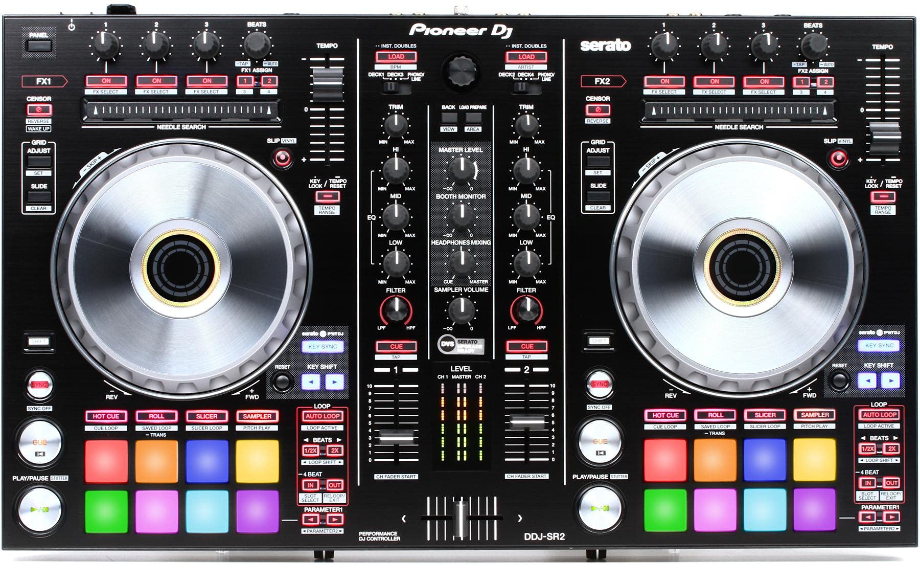 Pioneer DJ DDJ-SR2 Contrôleur Serato DJ Pro 4 platines