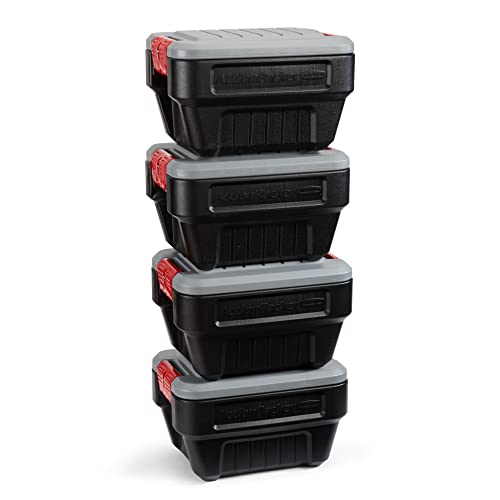 Rubbermaid ActionPacker ActionPacker Poubelle de rangement verrouillable de 8 gallons avec couvercle