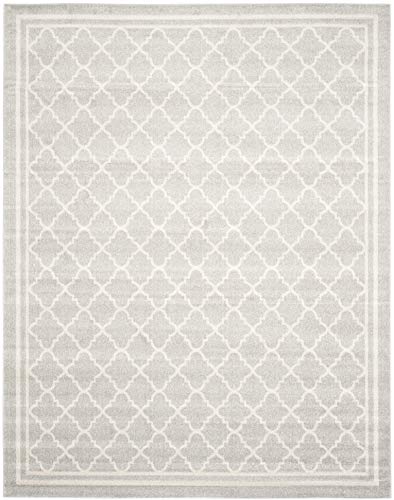 Safavieh Amherst Collection AMT422B Tapis intérieur/extérieur gris clair et beige (11' x 15')