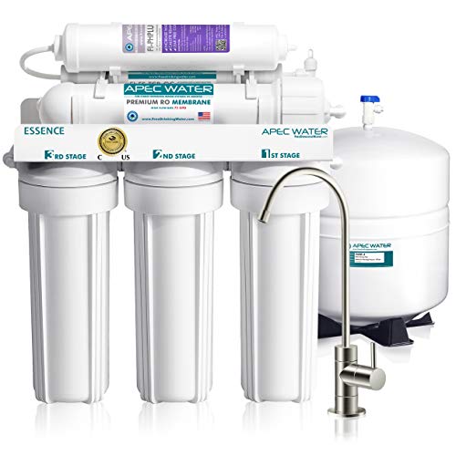 APEC WATER ROES-PH75 Essence Series Top Tier Alcalin Minéral pH+ 75 GPD 6-Stage Certifié Ultra Safe Osmose Inverse Système de Filtre à Eau Potable