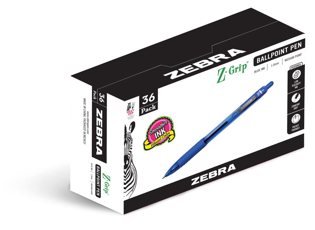 Zebra Pen Stylo à bille rétractable Z-Grip