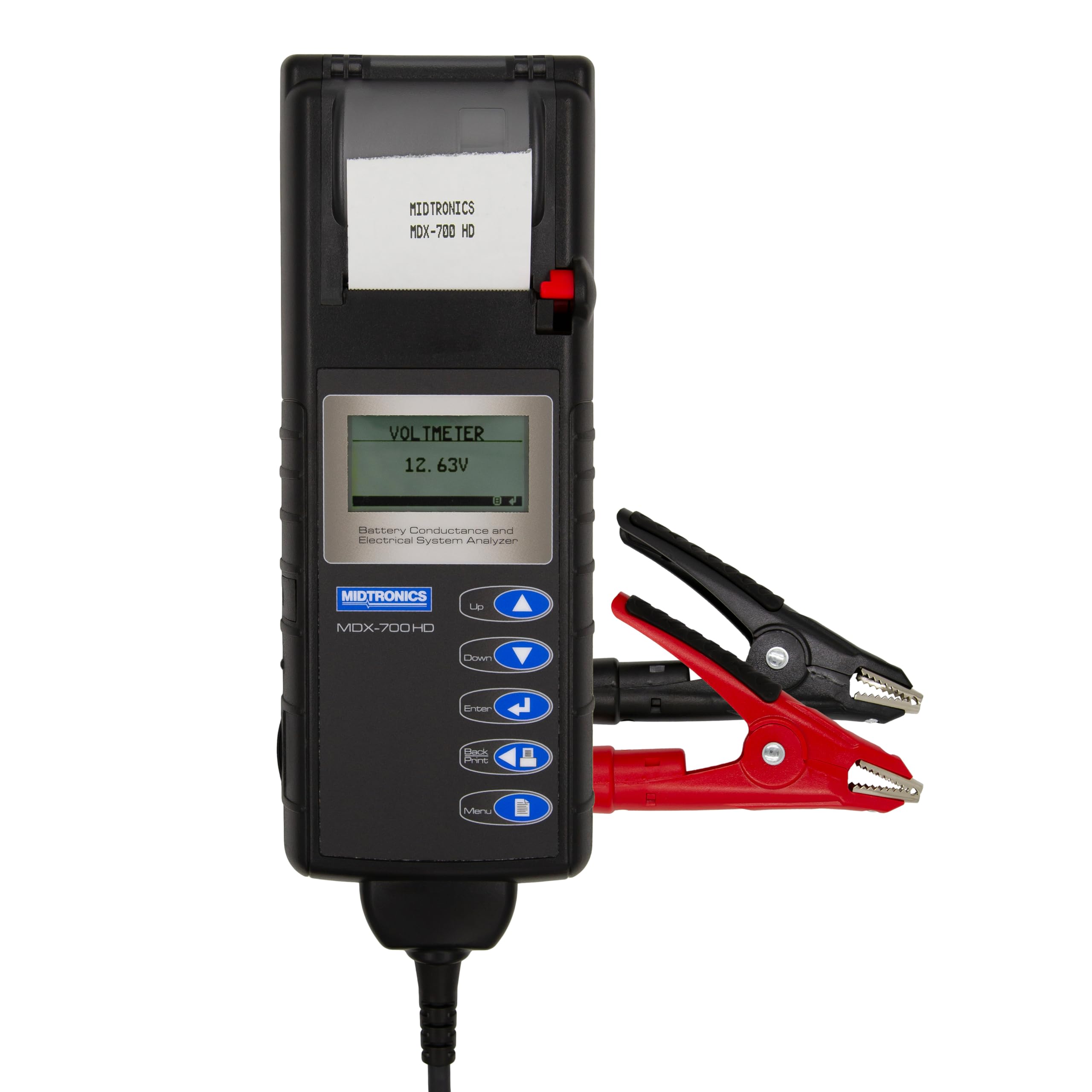 Midtronics - 6V & 12V Heavy-Duty Battery & Electrical System Analyzer w/Printer-MDX 700P HD - Heavy-Pack Testing for 12V to 24V Fleet Applications