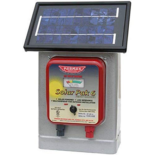 Parmak DF-SP-LI Solar Pak 6 Chargeur de clôture électrique à batterie de 6 volts à faible impédance de 25 milles