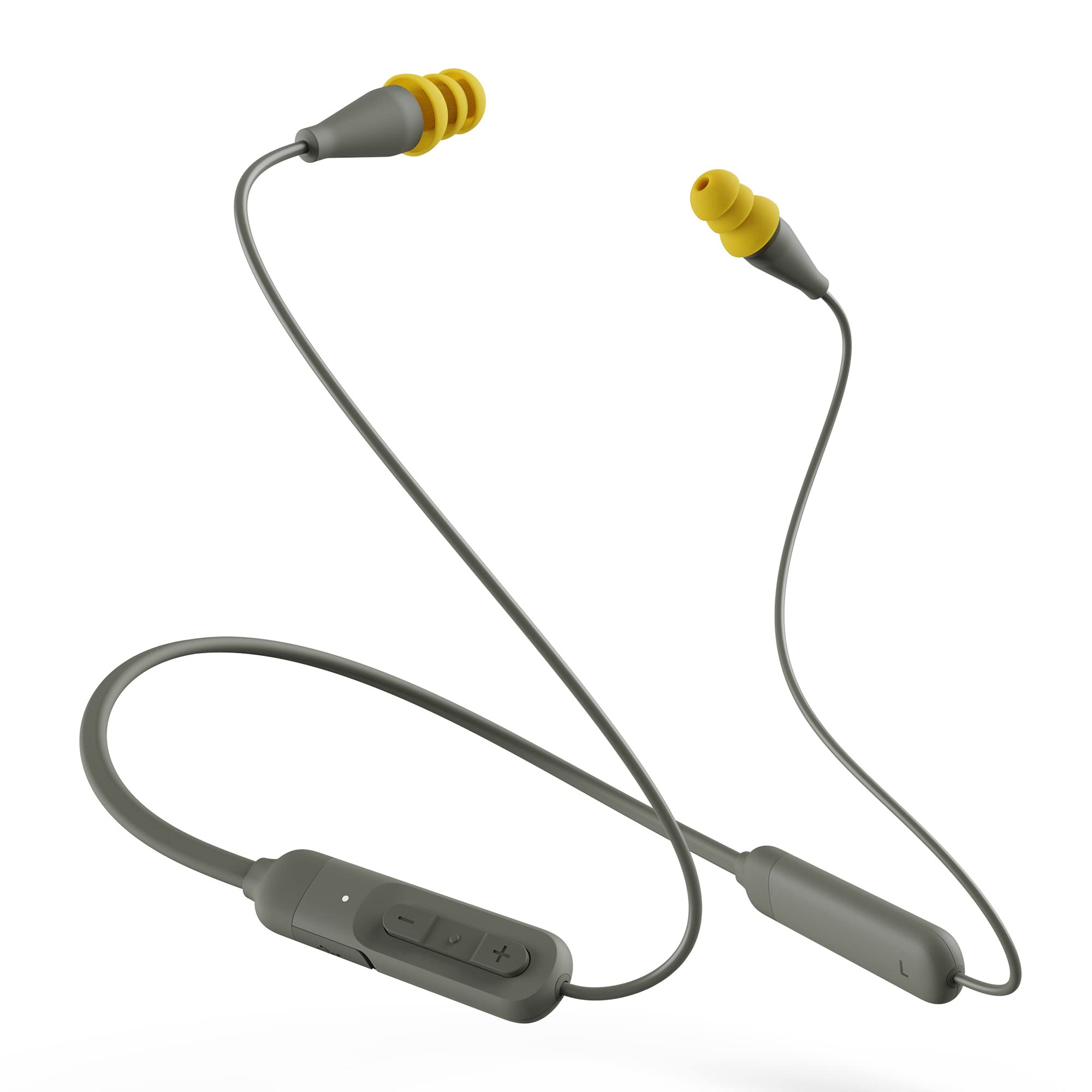 Elgin Écouteurs-bouchons d'oreille Bluetooth Ruckus Discord | Écouteurs intra-auriculaires sans fil à réduction de bruit conformes à l'OSHA : écouteurs à bouchon d'oreille isolants