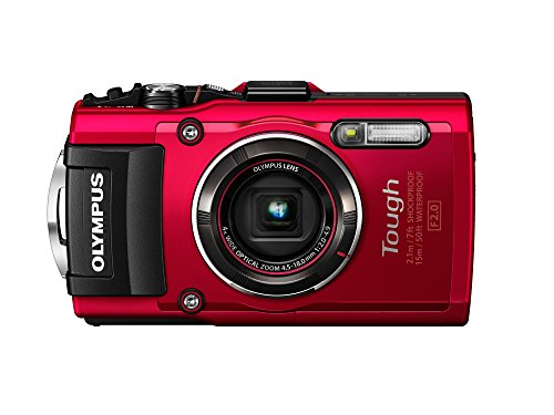 Olympus Appareil photo numérique étanche TG-4 16 MP avec écran LCD de 3 pouces (rouge)