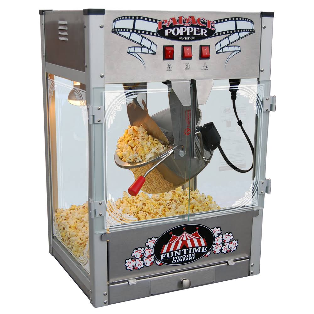 FUNTIME Machine à pop-corn de style bar commercial  Palace Popper 16 OZ - FT1626PP