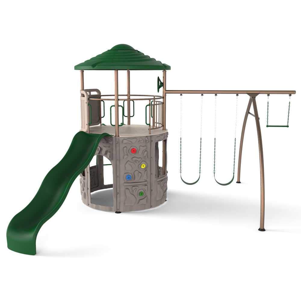 Lifetime 290633 Adventure Tower Swing Set, Earthtone