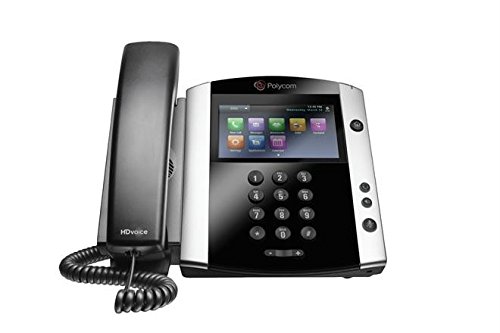 Polycom VVX 601 Système téléphonique multimédia professionnel filaire - 16 lignes PoE - 2200-48600-025 - Adaptateur secteur (non inclus) - Remplace VVX 600