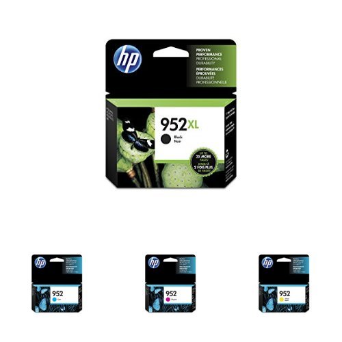 HP 952/952Xl (N9k28an) Cartouches d'encre (Cyan Magenta Jaune Noir) Lot de 4 dans un emballage de vente au détail