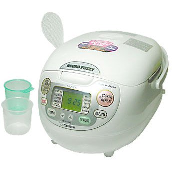 Zojirushi NS-ZCC10 5-1/2-CUP Neuro Fuzzy Rice Cooker and Warmer (Blanc)