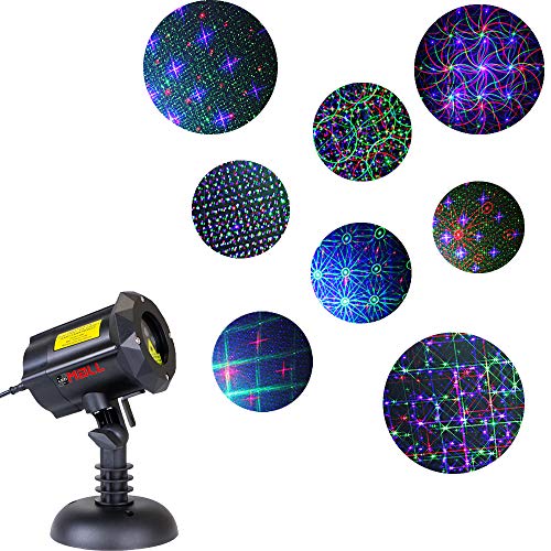 LedMall® Motion 8 Patterns in 1 RGB Outdoor Garden Laser Christmas Lights avec télécommande RF et verrou de sécurité