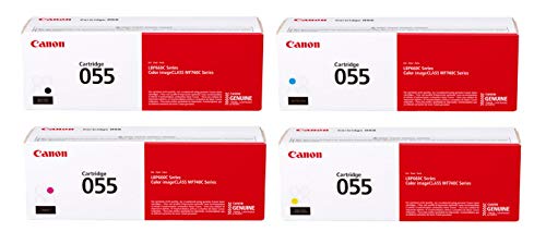 Canon Ensemble complet de cartouches de toner 4 couleurs authentiques 055 (CRG-055)