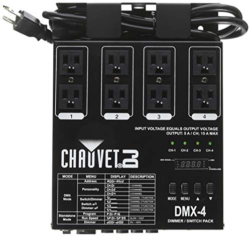 CHAUVET DJ Pack gradateur/relais d'éclairage LED DJ DMX...