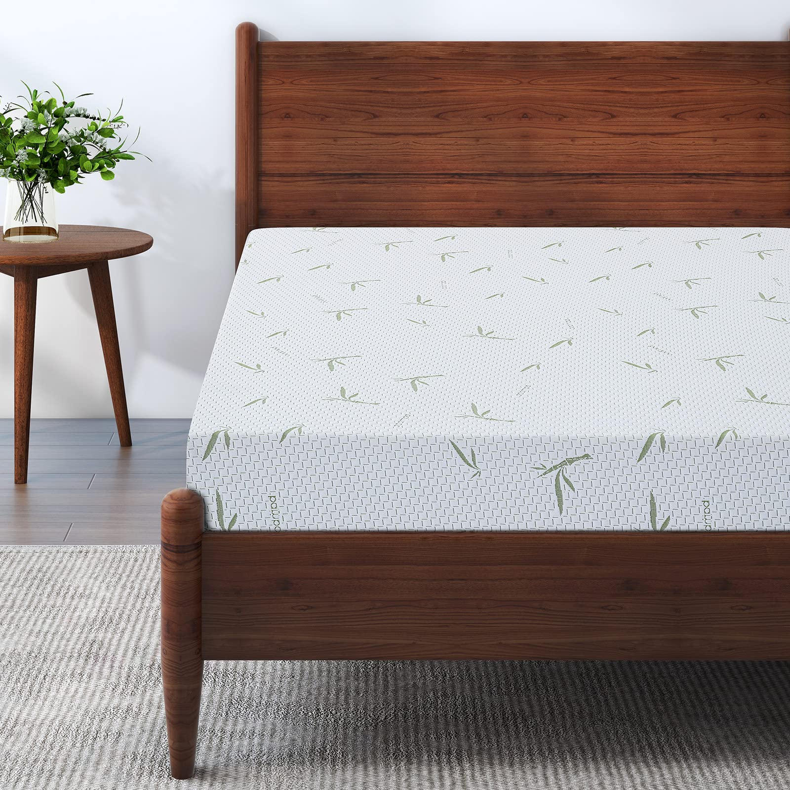 IULULU Matelas en mousse à mémoire de forme Gel Green Tea