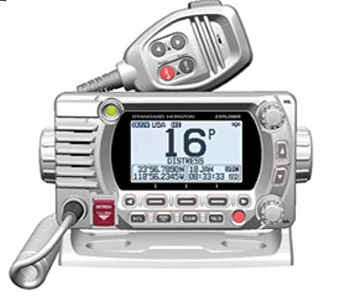 Standard Horizon GX1800GW Blanc 25W VHF/GPS/Second Station Explorer Series
