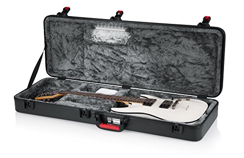 Gator Flight-case moulé pour guitare électrique avec éclairage LED interne et loquet de verrouillage approuvé TSA (GTSA-GTRELEC-LED)