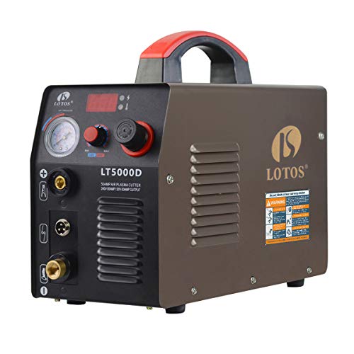 LOTOS LT5000D 50A Air Inverter Plasma Cutter Double Tension 110/220VAC 1/2' Clean Cut