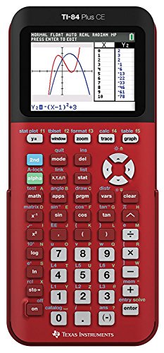 Texas Instruments Calculatrice graphique rouge radicale TI-84 Plus CE