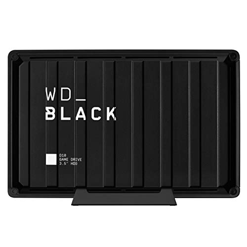 Western Digital Disque dur externe de bureau noir 8 To D10 Game Drive Compatible avec PS4 Xbox One PC et Mac 7200 tr / min BA3P0080HBKNESN